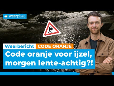Regionaal code oranje voor ijzel, morgen ruim 10 graden? | Weerbericht