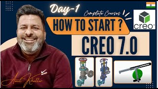 How to Start In Creo Parametric Introduction | Creo Parametric Tutorial In Hindi | Day -1