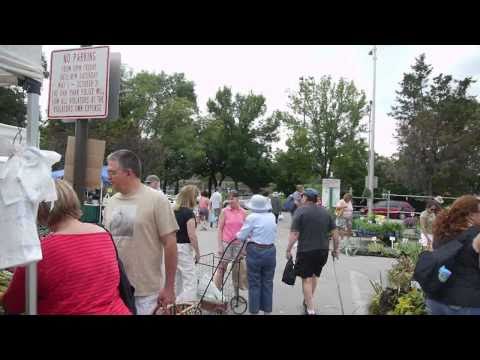 At the Oak Park Farmers Market, with Tony & Kathy Iwersen