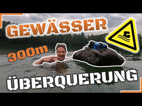 WASSERÜBERQUERUNG - Mit DD Hammock 3x3 Tarp Zeltbahnpaket über den See