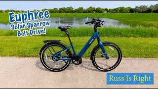 Euphree Solar Sparrow - Lightweight, Belt Drive Commuter Styled Ebike!