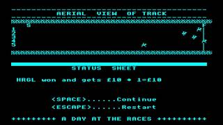 A Day at the Races (Alternative, The Electron User) for the BBC Micro