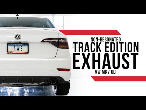 AWE Non-Resonated Track Edition Exhaust for the VW Mk7 GLI (stock DP)