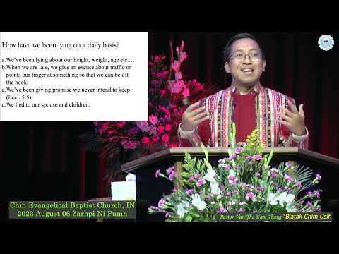 Pastor Van Tha Kam Thang “Biatak Chim Usih" (CEBC IN) 2023 August 06 Zarhpi Ni