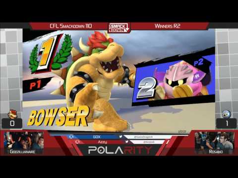 CFL Smackdown 110 WiiU - Godzillionaire (Bowser) vs Rosano (MK) - Winners R2