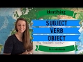 Identifying Subject, Verb, and Object in a Sentence