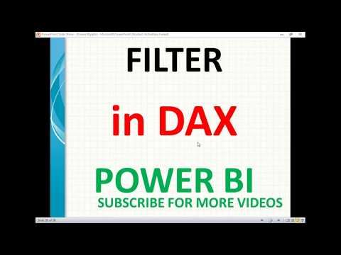 Filter in DAX | Filter in Power BI