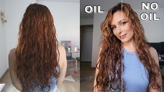 Does scrunching out the cast with oil make a difference?