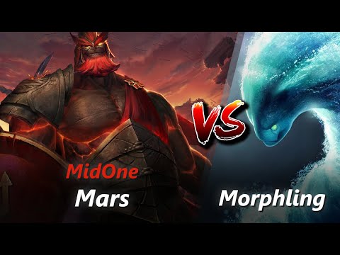 MidOne offlane Mars vs Morphling/Lion | First 10 minutes