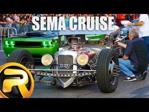 Leaving SEMA Show - 1 Hour of Custom Cars