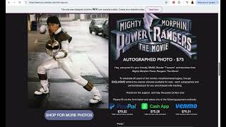 My web design for Mighty Morphin Power Rangers stu
