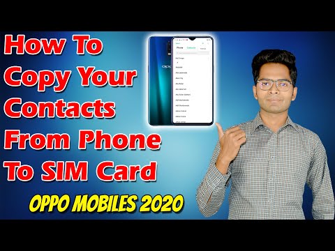 How To Copy Contacts from Phone to SIM | OPPO Mobiles - Android Devices 2020