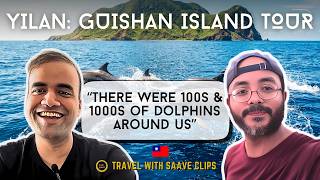 Hundreds of Dolphins Around Our Yacht! Guishan Island Tour | Yilan Taiwan | TravelwithSaave Clips