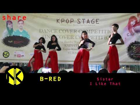 B-Red DanceCover - SISTAR - I LIKE THAT   at KPOP STAGE 2016