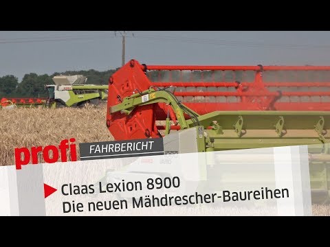 Claas Lexion 8900: Neue Mähdrescher-Baureihen | profi #Fahrbericht