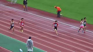 東部選手権　男子100ｍ　予選１組