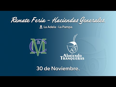 🔴EN VIVO🔴Remate de haciendas generales - 📍La Adela | La Pampa.
