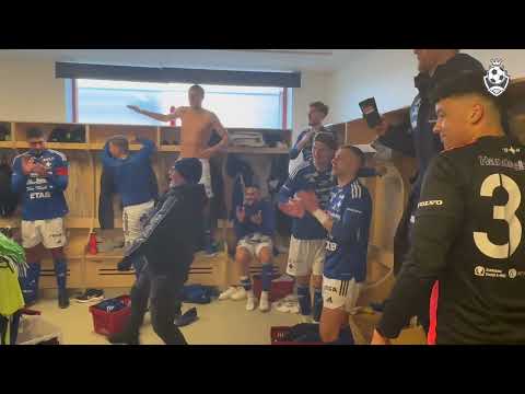 Se IFK Eskilstunas segermål och firande efter matchen