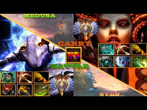 Epic Dota2 Battle With Insane Battle I SVEN VS MEDUSA