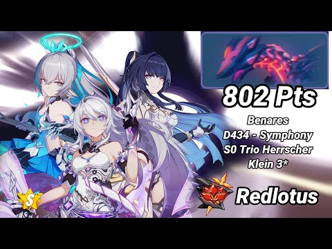 Redlotus D434: Benares (Symphony) 802 Pts - S0 HOFi, HOO; S1 HOTr; Klein 3* | Honkai 6.6