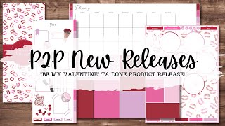 P2P New Release! 🤩 Ta Done "Be My Valentine" Digital Planner, Planner Pieces & Stickers 💌