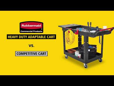 Product video for Heavy-Duty Adaptable Cart, Small, 500 lb. Capacity - Black