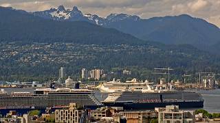 🔴 LIVE Serenade of the Seas, Celebrity Solstice, Westerdam Vancouver Port Cruise Ship Terminal