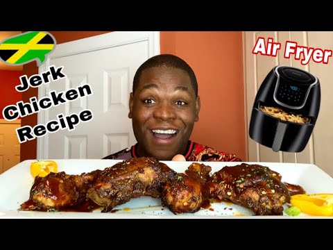 HOW TO MAKE JERK CHICKEN IN AIR FRYER | EASY JAMAICAN JERK CHICKEN RECIPE | 7 DAYS OF COOKMAS