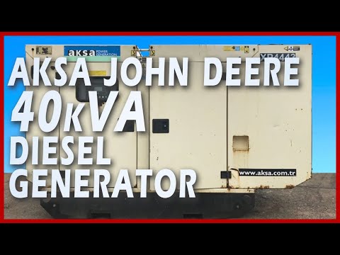 Aksa John Deere Diesel Generator 40kVA – XP4443 Test #perkins  | #fgwilson Authorised Dealer