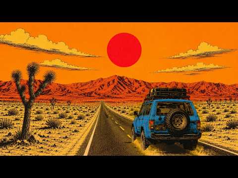 Desert Cruising Under Red Skies | Smooth Desert Rock