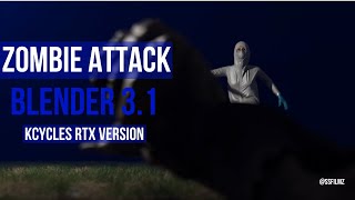 Zombie Attack in Blender 3.1 using RTX 3090