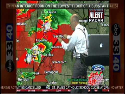 ABC 33/40 Coverage of the April 27, 2011 Outbreak (3:45 to 4:00 pm)