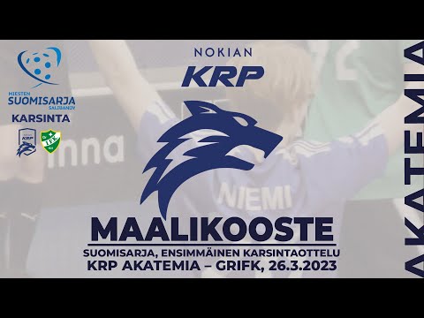 Suomisarja: 1. Karsintaottelu, Krp Akatemia–GrIFK, Maalikooste, 26.3.2023