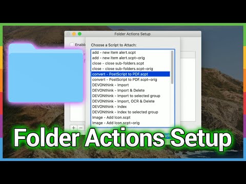 Folder Actions: Part 1 - Associate AppleScripts with folders on your Mac