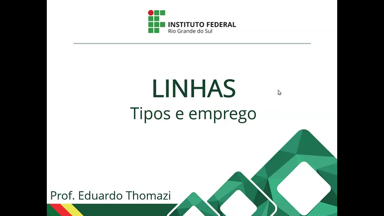 #003 Desenho Técnico I - Linhas: Tipos, espessuras e aplicação