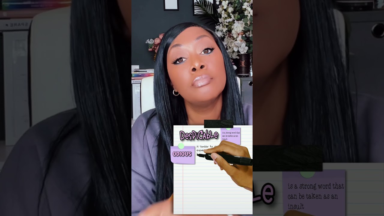 Vocabulary Builder || Despicable - With Sentence Examples || Ettienne-Murphy || English GCSE