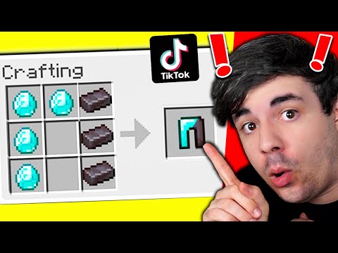 PROVO I CRAFTING TIK TOK PIU VIRALI AL MONDO DI MINECRAFT!!