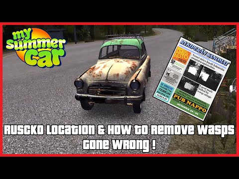 My Summer Car - Ruscko Location & How To Remove Wasps Gone Wrong ! #Shorts  | Ogygia Vlogs🇺🇸