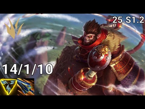 Wukong Jungle vs Jarvan IV - EUW Master | Patch 25.S1.2