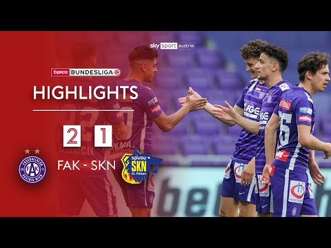 Tipico Bundesliga, 31. Runde: FK Austria Wien - SKN St. Pölten 2:1