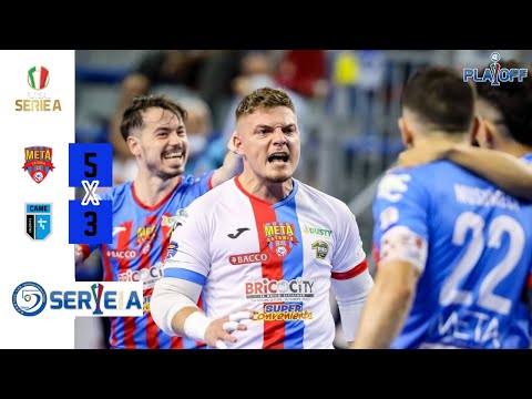 Meta Catania 5 vs 3 Came Dosson - Serie A Futsal Playoff Semifinal 2020/2021 Gara 2 Highlights
