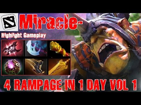 Miracle plays Alchemist - 4 Rampage in 1 day vol 1 - Ranked Dota 2
