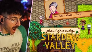 julien picks a fight with the oldest villager in stardew valley