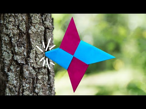 Origami Ninja Star - EASY Paper Shuriken Tutorial