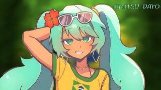 Cover art for HIMITSU DAYO (Hatsune Miku Brazilian song)