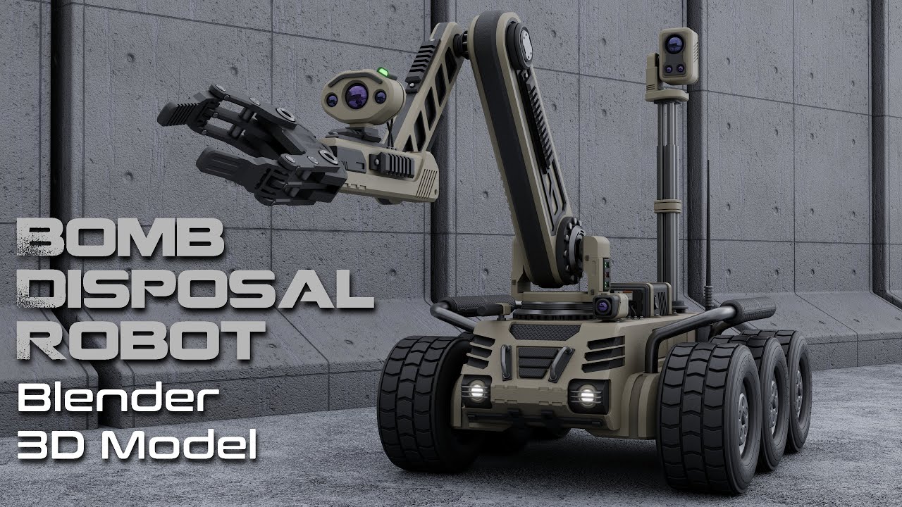 拆弹机器人 3D 模型