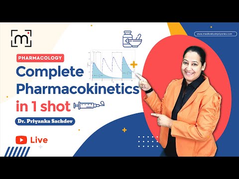 Complete Pharmacokinetics in 1 Shot by Dr. Priyanka Sachdev Drug Metabolism, Distribution and more.