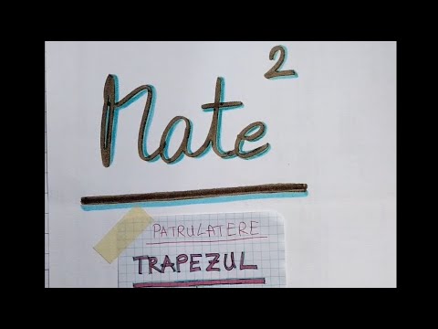 Patrulatere - Trapezul - Teorie