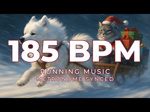 185 BPM Running Music | 60 Min | Metronome Synced | Workout Motivation