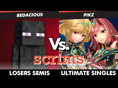 Scrims Showdown 47 Losers Semis - Redacious (Steve) Vs. Pikz (Pyra Mythra) SSBU Ultimate Tournament